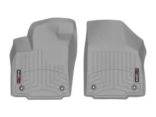 Килимки у салон Hyundai Santa Fe 2021-, передні, сірі, Weathertech, 4616561