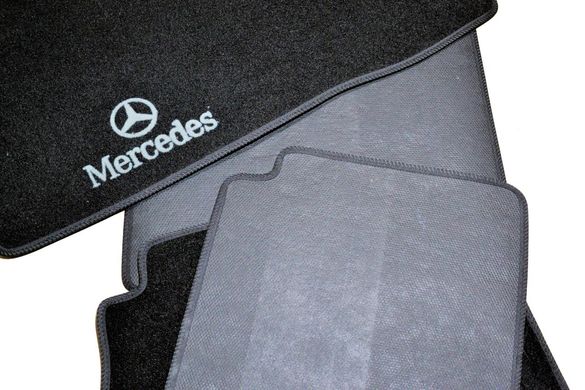 Ворсові килимки Mercedes S220 (1998-2005) задній привід /чорні 5шт BLCCR1366 AVTM