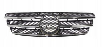 Решітка радіатора Mercedes-Benz M-Class W163 1998-2003, чорна, AVTM, 183537990