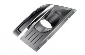 Решітка бампера Citroen C4 Picasso/Grand Picasso 2007-2010, з отвором противотуманки, права, з хромованим молдингом, AVTM, 9680404077, 182048914
