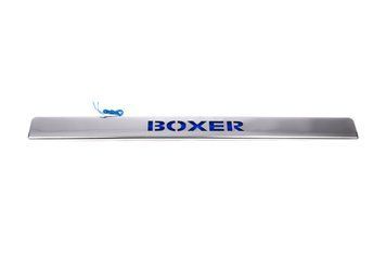 Накладка хромована над номером (LED-синій) Peugeot Boxer 2006-, Carmos 6452959