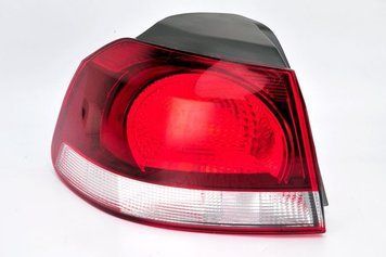 Ліхтар задній Volkswagen Golf 6 2008-2012, лівий, зовнішній димчастий, Depo, 441-19A1L-UE2
