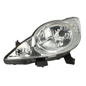 Фара передня Peugeot 107 2005-2011, ліва H4, електричне регулювання, Depo, 550-1139L-LD-EM