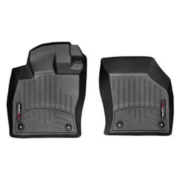 Килимки у салон Volkswagen Golf 7/Skoda Octavia A7 2013-, з бортом, передні, чорні, Weathertech 444961