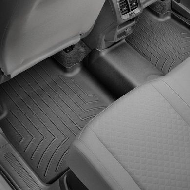 Килимки в салон VW Tiguan Allspace 2017-/Tarraco/Kodiaq з бортиком, задні, чорні 449893 Weathertech