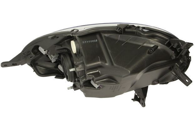 Фара передня Nissan Micra K12 2003-2007, ліва H4, електричне регулювання, хром рамка, Depo, 215-1194L-LD-EM