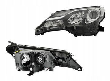 Фара передняя Toyota Rav4 2013-2015, левая, электрическая регулировка, без ламп (D4S/HB3/WY21W/LED), Depo, 21211W1LLEHM2