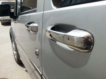 Накладки хромовані на ручки (8шт) Ford Connect 2002-2013, Carmos 6458061