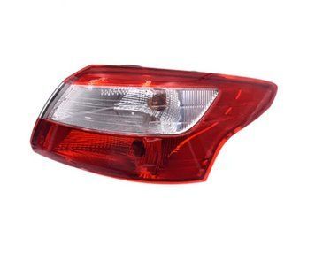 Фонарь задний Ford Focus 2011-2014 SD, левый, без ламп (P21/5W/PY21W), наружный, Depo, 431-19A6L-UE