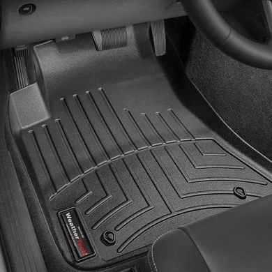 Коврики в салон Dodge Challenger 2011-14 с бортиком, передние, черные 443861 Weathertech
