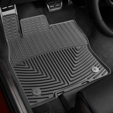 Килимки у салон Volkswagen Golf 7 2013-, під кліпсу, передні, чорні, Weathertech W350