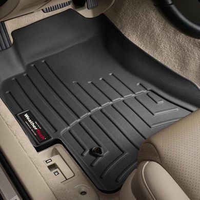 Килимки у салон Subaru Legacy 2003-2009, з бортом, передні, чорні, Weathertech 440831