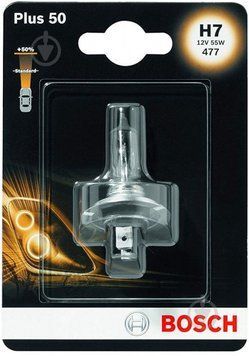 Автолампа H7 Plus 50 12V 55W P14,5s (блистер 1шт)