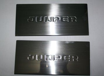 Накладки хромовані на внутрішні пороги (2шт) Citroen Jumper 2006-, Carmos 6454586