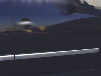 Накладки хромовані на молдинги дверей (4шт, нерж) Volkswagen Passat B5 1996-2005, Carmos 6456731