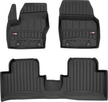 Коврики в салон Ford Grand C-Max 2010-2019, 1-2 ряд, (между клипсами 25.5 см), Proline 3D, Frogum, FG 3D426146