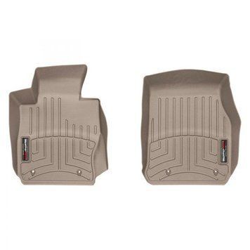 Килимки у салон BMW 3-Series 2012-2018 xDrive, з бортом, передні, бежеві, Weathertech 454541