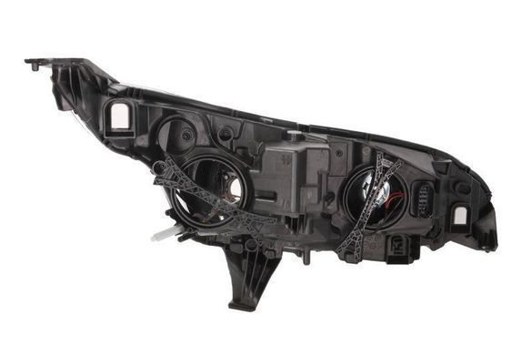 Фара передня Ford Transit 2014-, ліва H7/H15, електричне регулювання, з моторчиком, чорна рамка, Depo, 431-11C4LMLDEM2