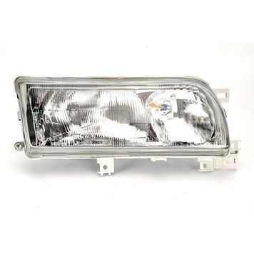 Фара передня Nissan Primera P10 1990-1995, права H4/H3, електричне регулювання, Depo, 215-1141R-LD-EM