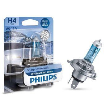Автолампа H4 Crystal Vision 12V 60/55W P43t-38 (блистер 1шт)