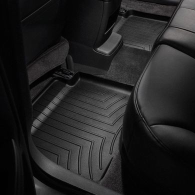 Коврики в салон Volvo XC90 2016-, hybrid, с бортом, задние, черные, Weathertech 448284