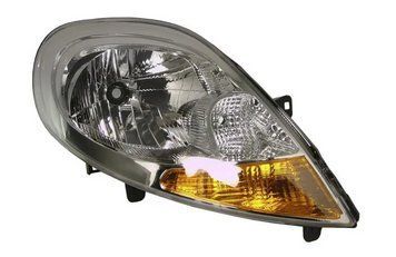 Фара передняя Opel Vivaro/Nissan Primastar 2006-/Renault Trafic 2006-2013, правая H4, с желтым поворотом, TYC, 20-1099-25-2