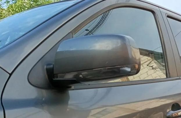 Накладки хромовані на дзеркала (2шт, нижня) Hyundai Santa Fe 2006-2012, Carmos 6459071