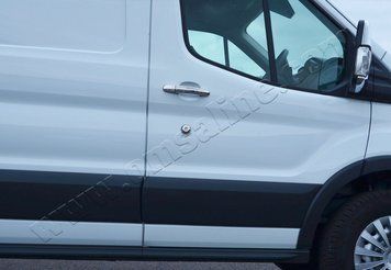 Накладки хромированные на ручки (5шт) Ford Transit 2014-, OmsaLine, 2626042