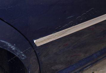 Накладки хромированные на молдинги дверей (4шт, нерж) Volkswagen Golf 1998-2004, OmsaLine, 7502131