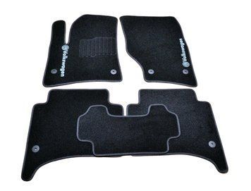 Килимки у салон (ворсові) Volkswagen Touareg 2002-2010, чорні, 5шт, AVTM BLCCR1687