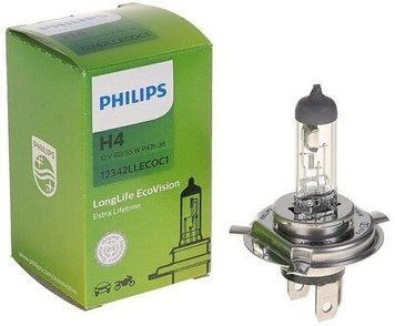 Автолампа H4 LongLife EcoVision 12V 60/55W P43t-38 (1шт)