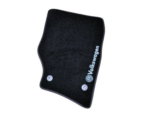 Килимки у салон (ворсові) Volkswagen Touareg 2002-2010, чорні, 5шт, AVTM BLCCR1687