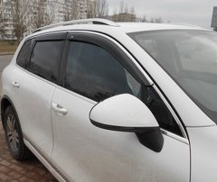 Дефлектори вікон Nissan X-Trail 2014- з хром молдингом NI85-IJ HIC