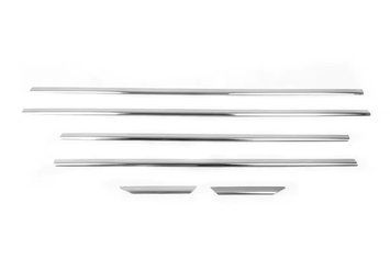 Накладки хромированные на молдинги (6шт) Mercedes-Benz C-Class W204 2007-2015, Carmos, 009MB060220