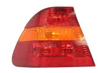 Фонарь задний BMW 3-Series E46 2001-2005, левый, наружный, желто-красный, Depo, 444-1911L-UQ-YR