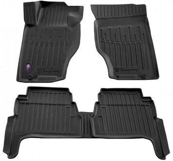 Коврики в салон Kia Sorento 1 BL 2002-2009, с бортом, полиуретан, 5шт, Stingray, 5010025