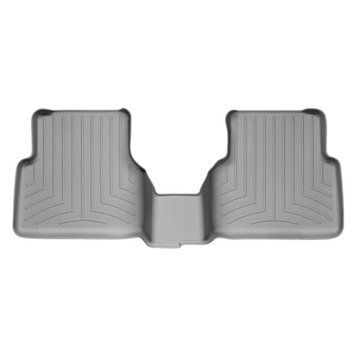 Килимки у салон Volkswagen Tiguan 2007-2015, з бортом, задні, сірі, Weathertech 461522