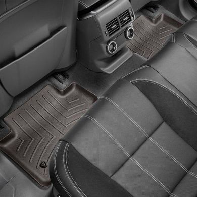Килимки в салон Jaguar F-Pace 2016-/Range Rover Velar 2017- з бортиком, задні, какао 479632 Weathertech