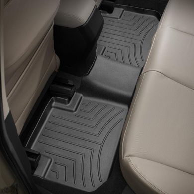 Коврики в салон Subaru Forester 2013-, с бортом, задние, черные, Weathertech 445312
