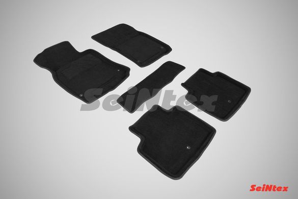 3D коврики для Infiniti Q70 2010- ворсовые черные 5шт 86650 Seintex
