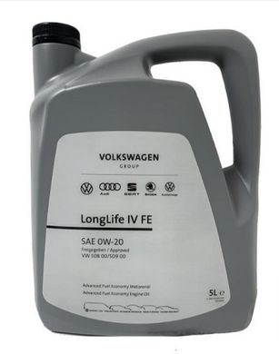 Моторное масло VAG Longlife IV (508 00/509 00) 0W-20 5л VAG GS60577M4