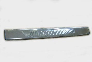 Накладка хромированная на задний бампер Citroen Nemo/Fiat Fiorino/Peugeot Bipper 2008-, Carmos, 64556076