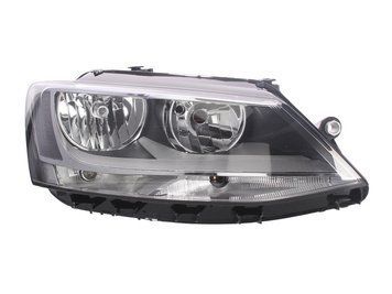 Фара передня Volkswagen Jetta 2011-, права, електричне регулювання, з моторчиком H7/H7/P21W/PY21W/W5W, Depo, 441-11G6RMLDEM2