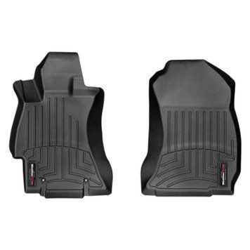 Коврики в салон Subaru Forester 2013-, с бортом, передние, черные, Weathertech 445311