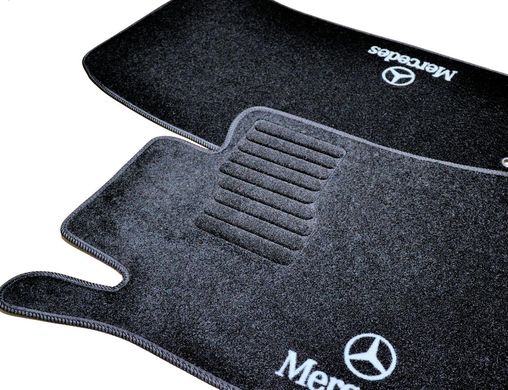 Ворсові килимки Mercedes E210 (1995-2002) (задній привід) /чорні, кт. 5шт BLCCR1341 AVTM
