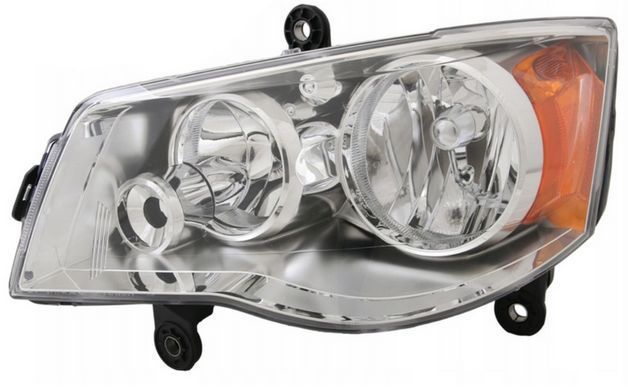 Фара передня Dodge Grand Caravan 2011-, ліва, механічне регулювання, хром, Depo, A331185LAS