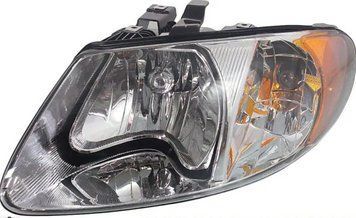 Фара передня Dodge Grand Caravan 2011-, права, механічне регулювання, хром, Depo, A331185RAS