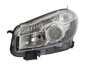 Фара передня Nissan Qashqai/Qashqai+2 (J10/JJ10) 2010-2013 H7/H7/PY21W/W5W, електричне регулювання, Depo, 215-11D7L-LD-EM