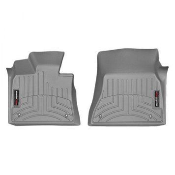 Килимки у салон BMW X5/X6 2014-2018, з бортом, передні, сірі, Weathertech 465591