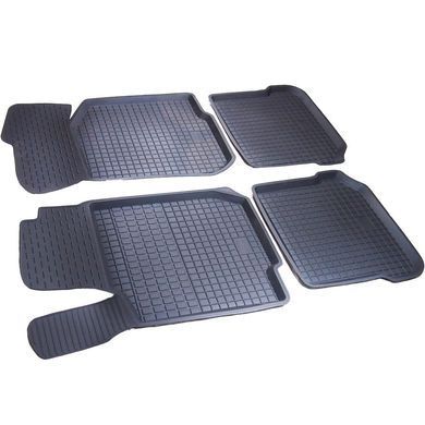 Коврики в салон Skoda Octavia Tour 1996-2004/Volkswagen Golf 4 1997-2003/Bora 1998-2005/Seat Toledo 1999-2004, с бортом, 4шт, Polytep, 43851